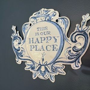 Fun tin wall decor. Ready to hang.